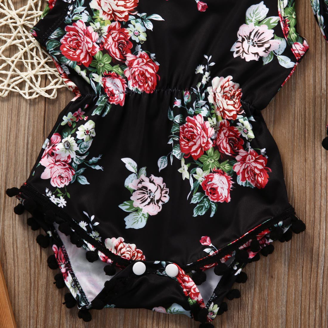 Baby body black peony