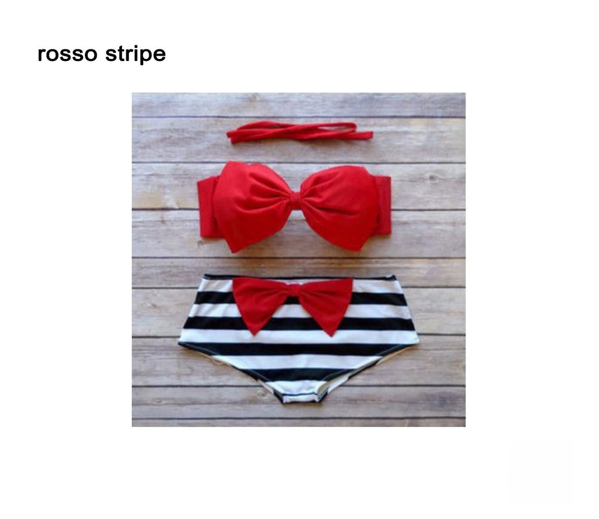 Bikini Romantik Bow Grasia rosa dettaglio fiocco posteriore brasiliana — Dream Shop