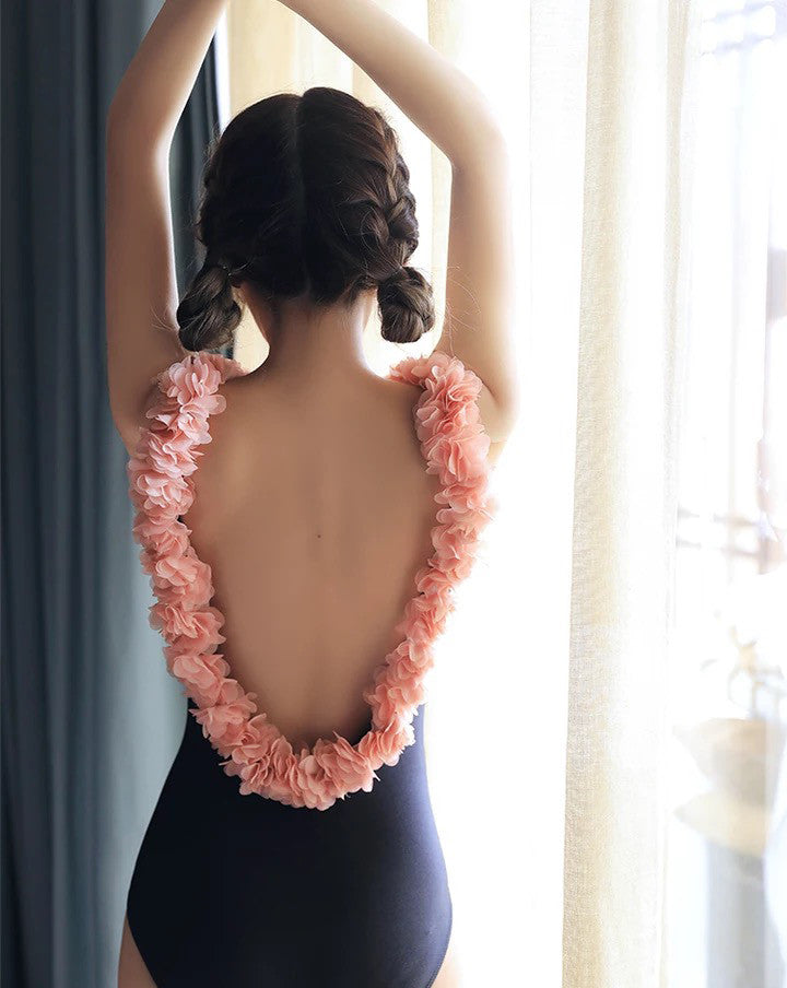 Costume intero pink spring coppe