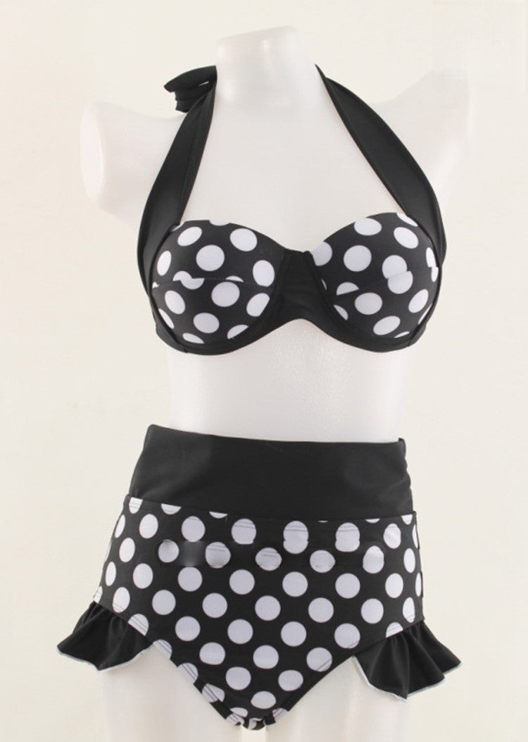 Bikini Bettie Retro vista posteriore slip vita alta — Dream Shop