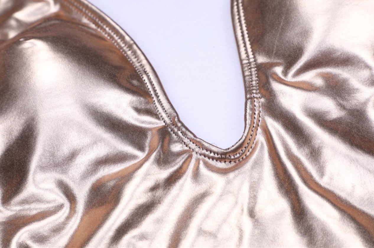 Costume intero metallizzato Kamana