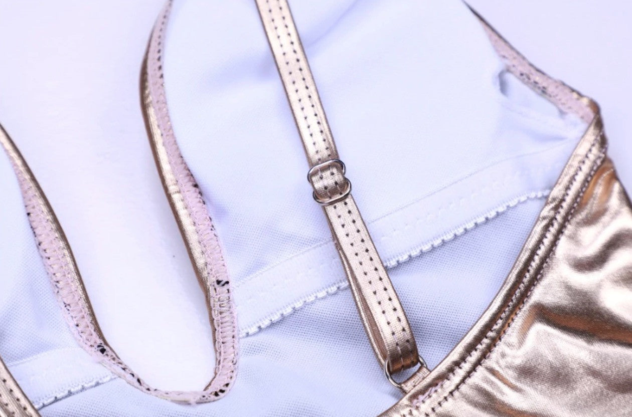 Costume intero metallizzato Kamana