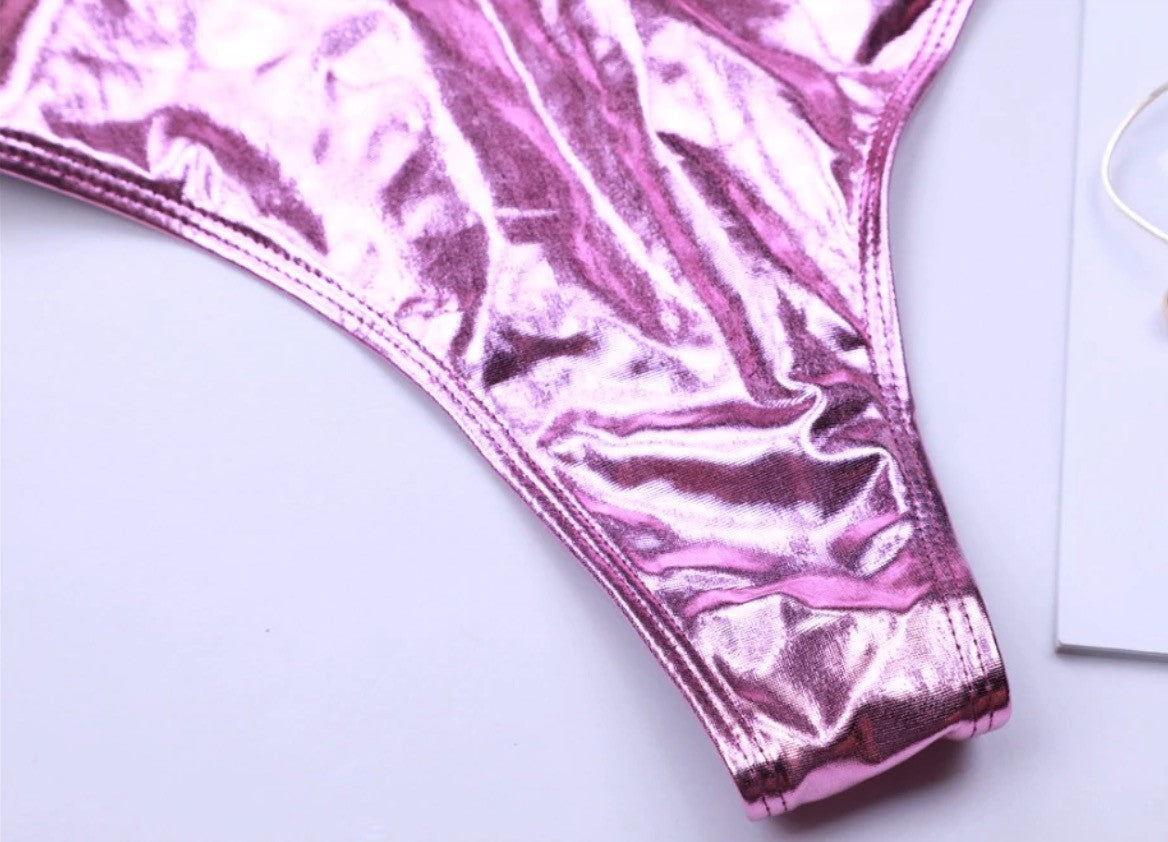 Costume intero metallizzato Kamana