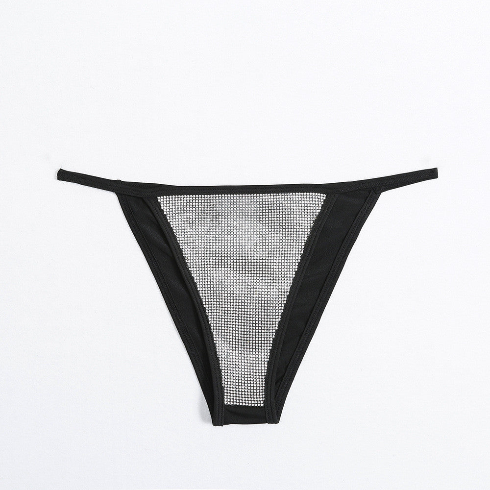 Bikini strass gold silver