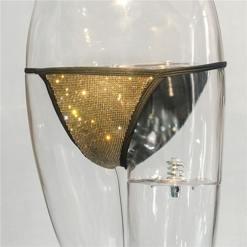 Bikini strass gold silver