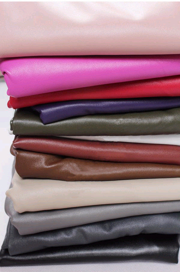 Leggings ecopelle colorati vita alta