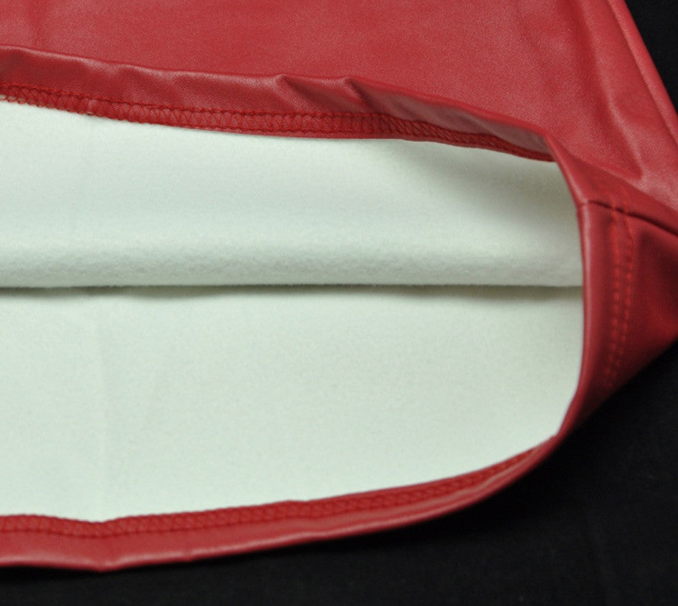 Leggings ecopelle colorati vita alta