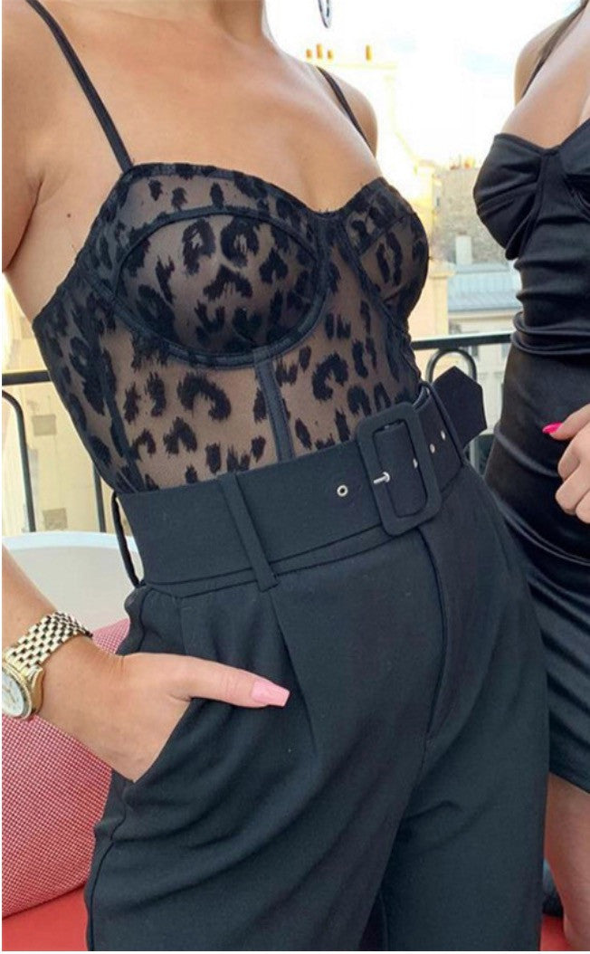 Body black animalier