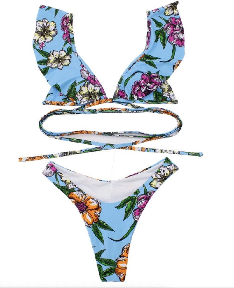 Bikini rouges ibiscus