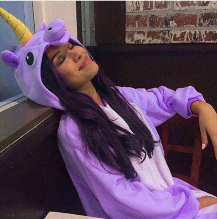 Pigiamone Unicorno Viola dettaglio | Dream Shop