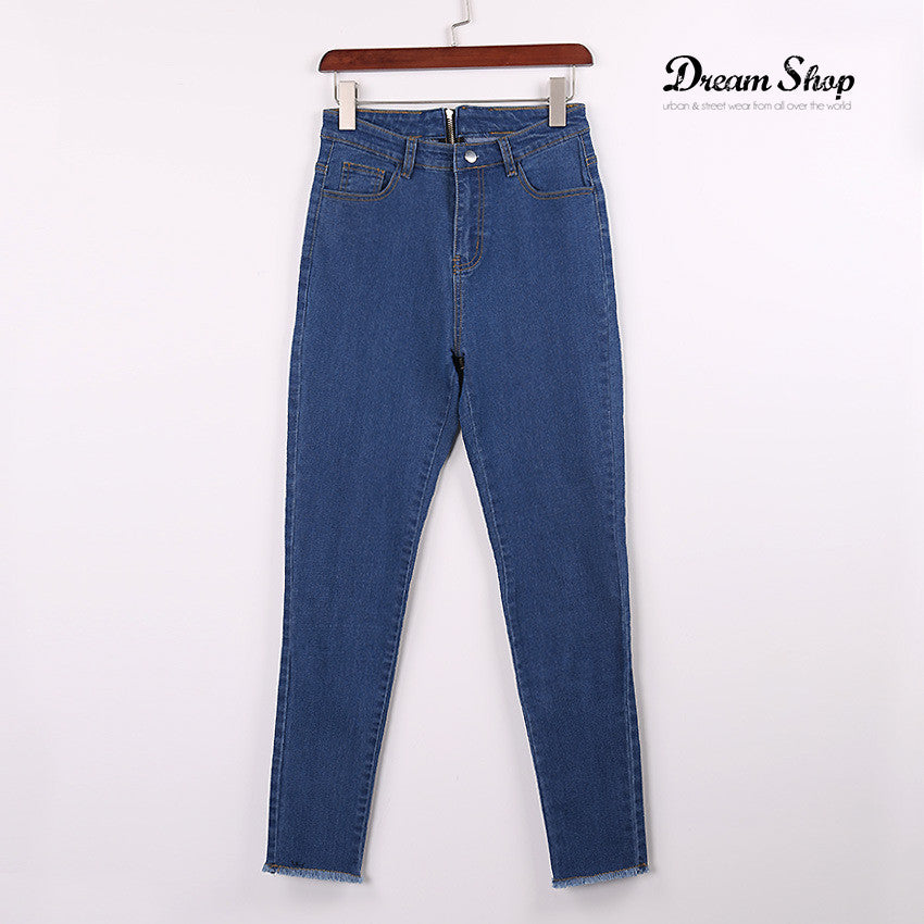 Jeans stretch back zipper
