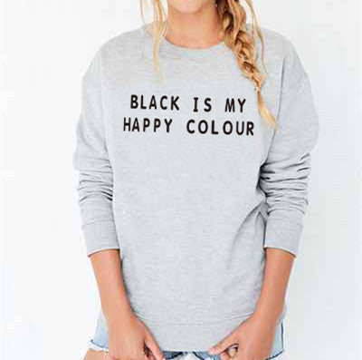 Felpa Black is my happy color