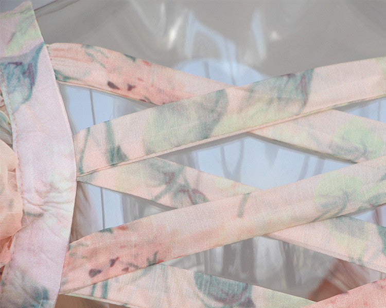 Abitino floral rouges