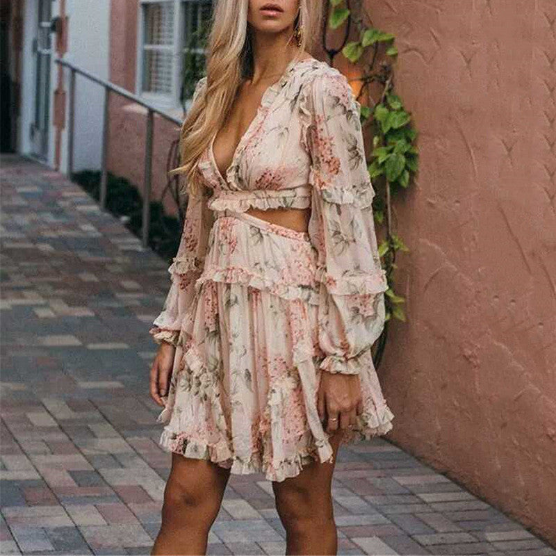 Abitino floral rouges