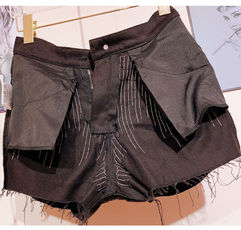 Shorts sequin fringe