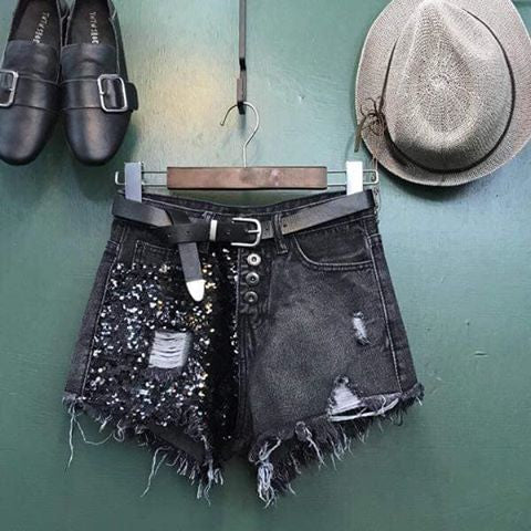 Shorts pailettes Hettes