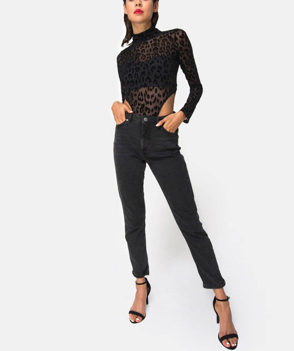 Body black animalier