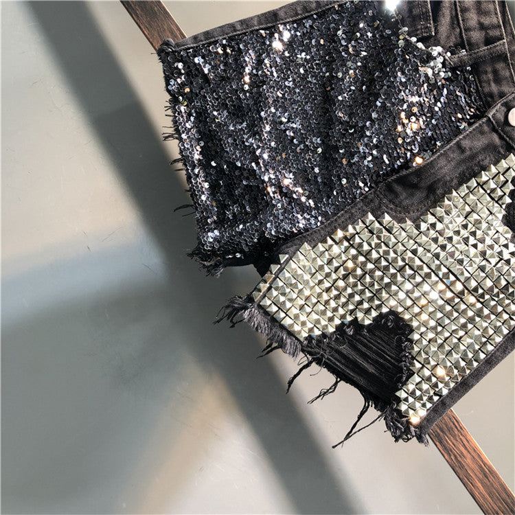 Shorts borchie sequin Gy