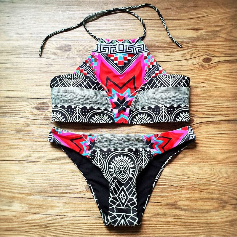 Bikini Maory top accollato laccetti brasiliana sgambata — Dream Shop