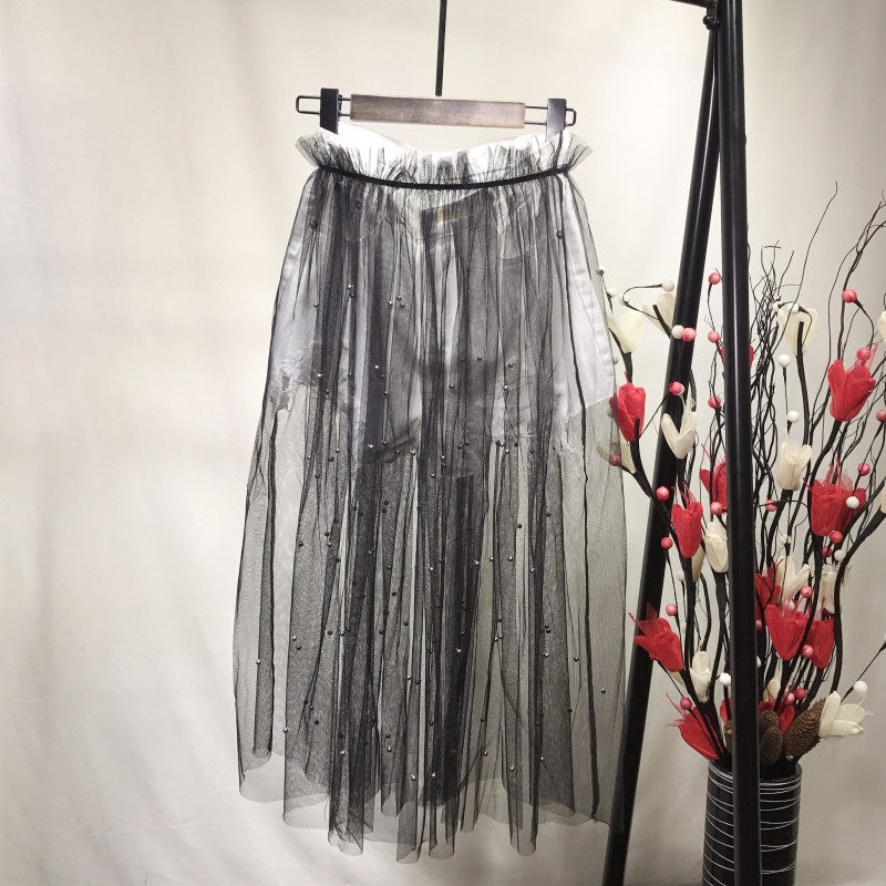 Shorts tulleskirt perle