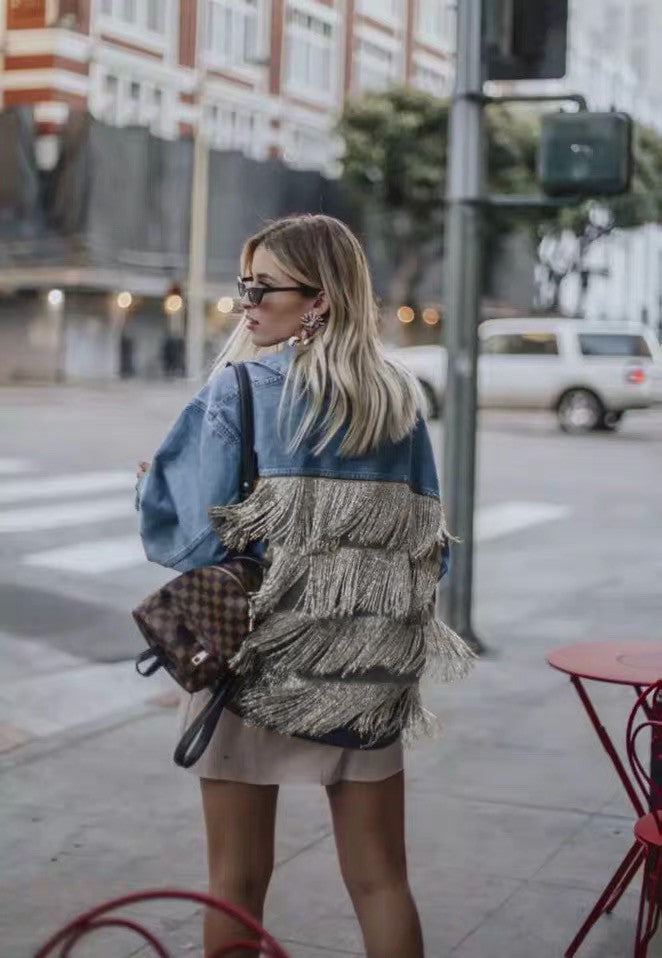 Giubbino fullstrass fringes