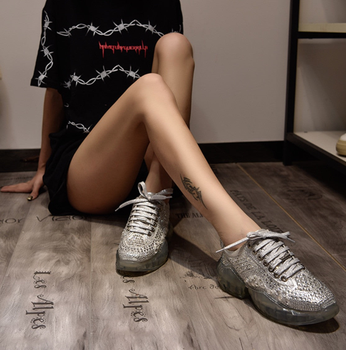 Sneakers mirror metalstrass