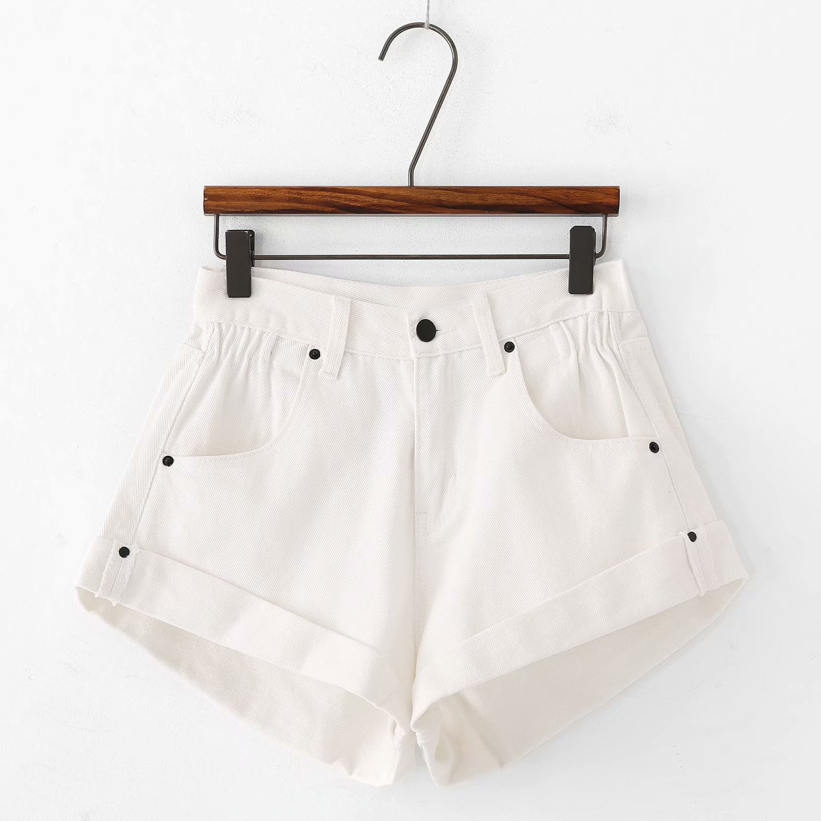 Shorts denim a caramella