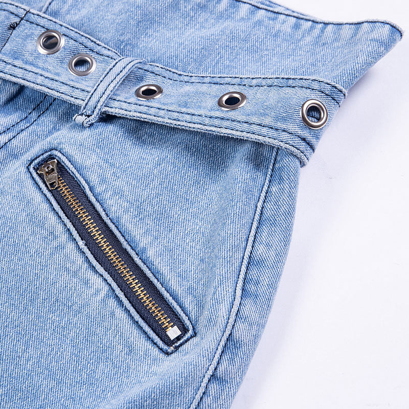 Jeans vita altissima tulipano