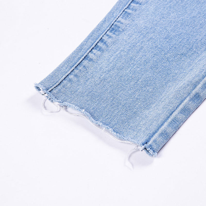 Jeans vita altissima tulipano