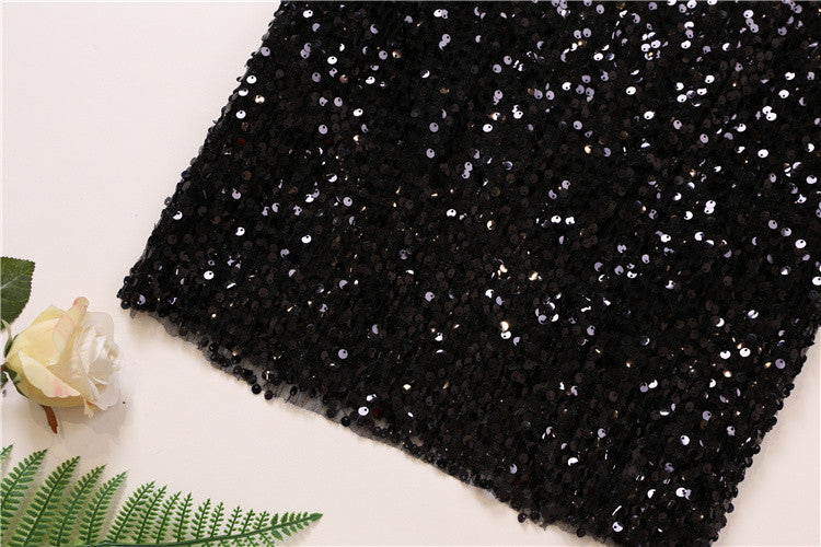 Tee in pailettes tonde