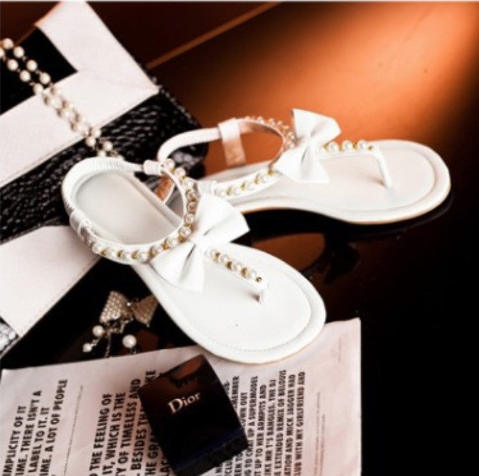 Sandali pearl bow
