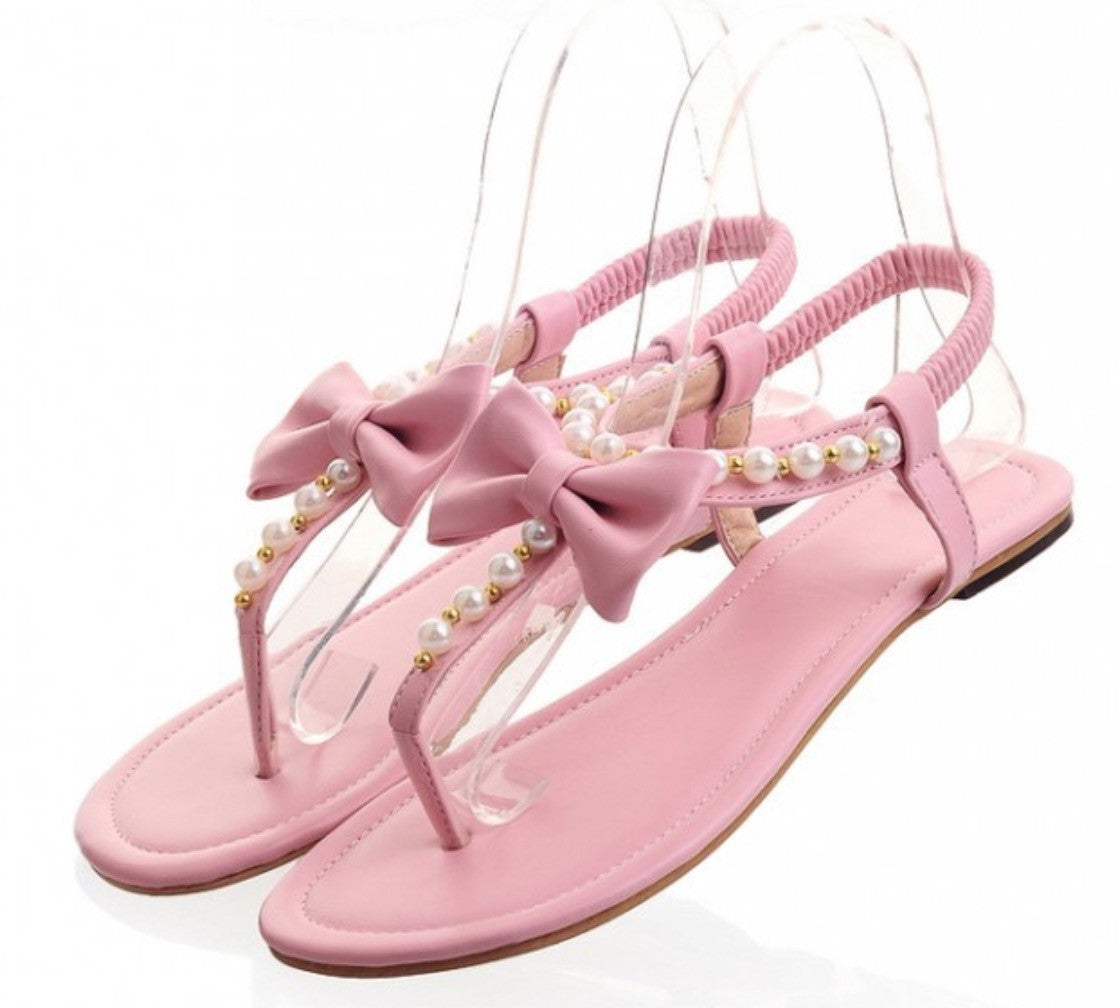 Sandali pearl bow
