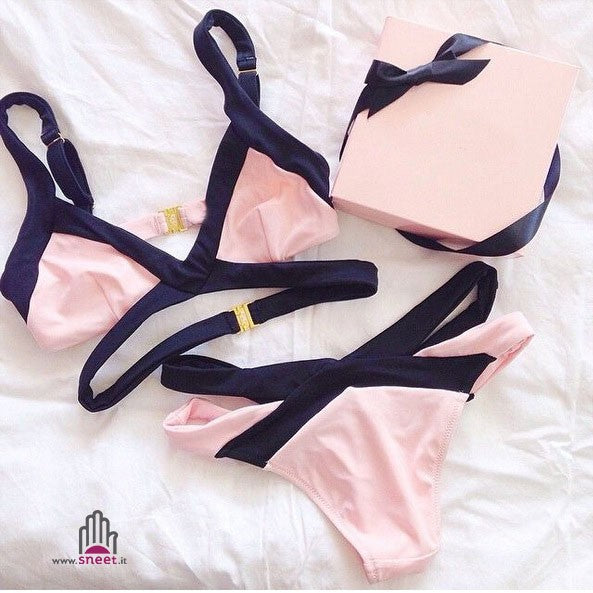 Bikini black and pink