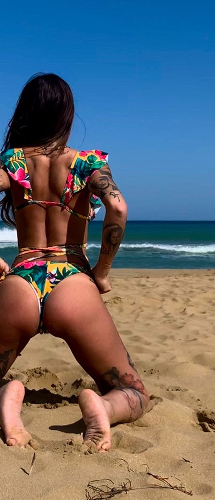 Bikini rouges ibiscus