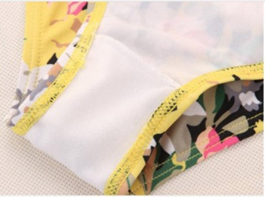 Costume intero bimba yellow flowers