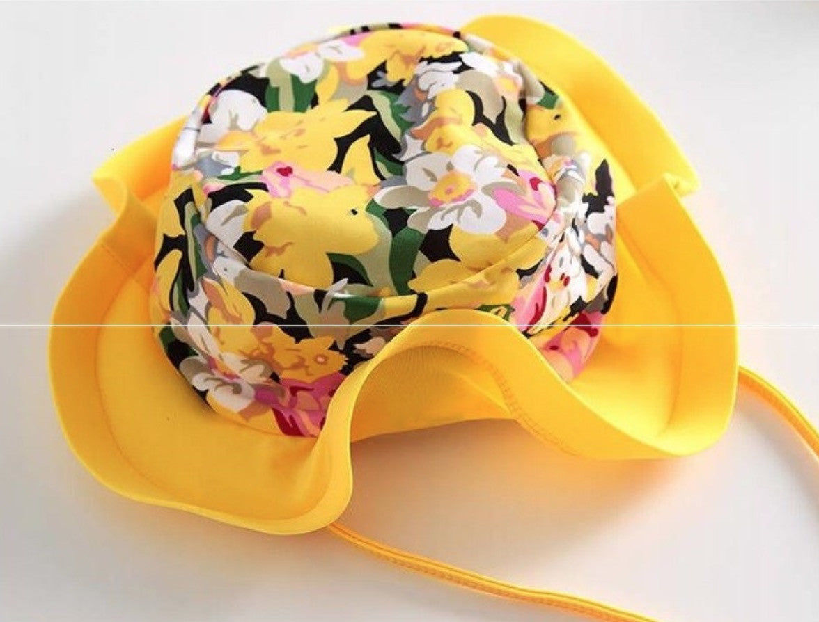 Costume intero bimba yellow flowers