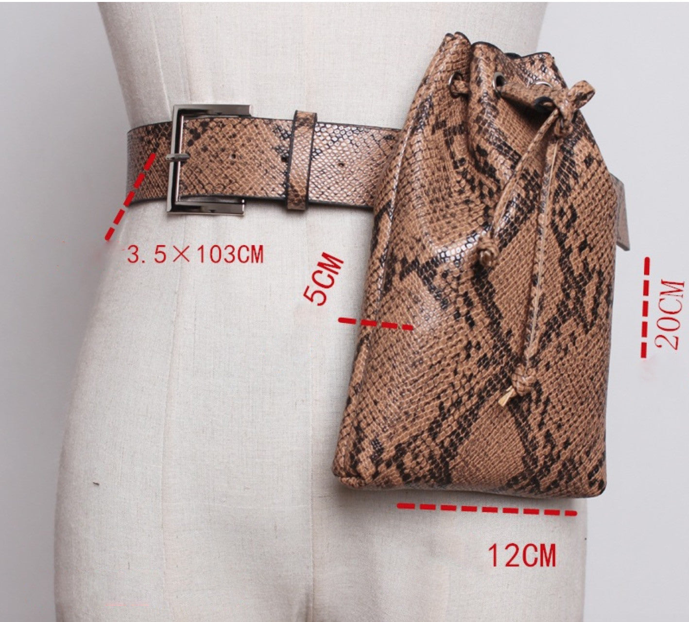 Marsupio pyton sacca