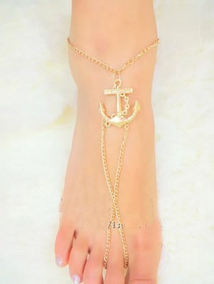 Cavigliera Anchor oro chiusura regolabile Dream Shop
