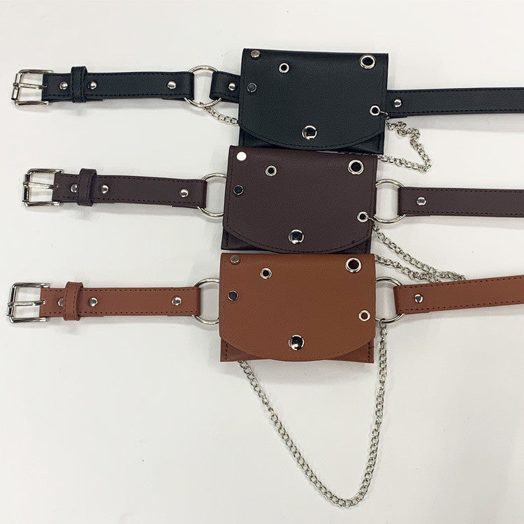Marsupio stud chain