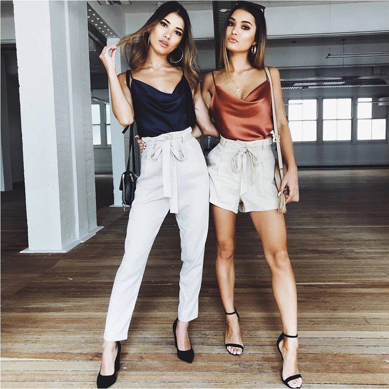 Canotta in raso morbida V