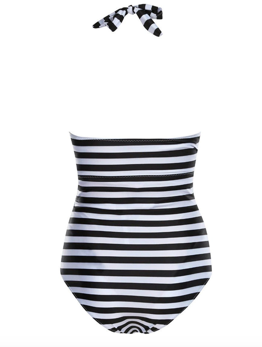 Costume intero premamam righe