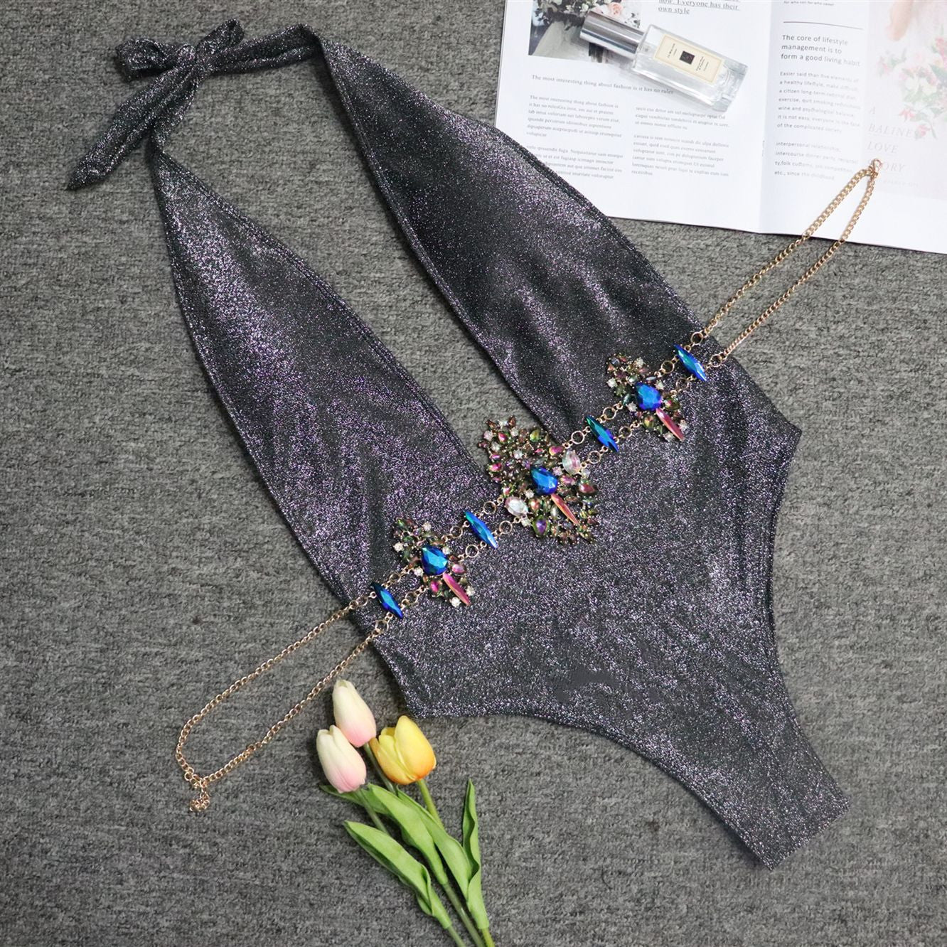 Monokini lurex Sylvia