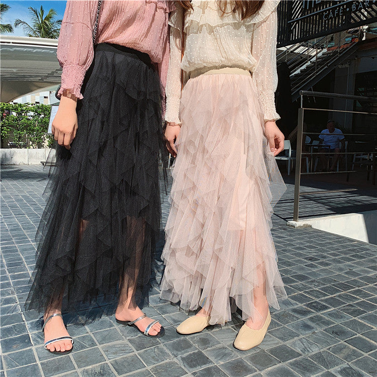 Maxigonna balze Abria