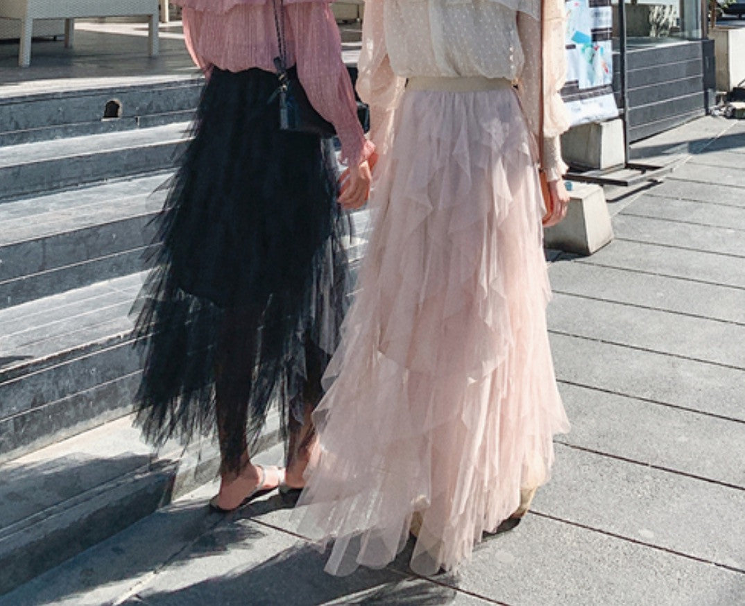 Maxigonna balze Abria