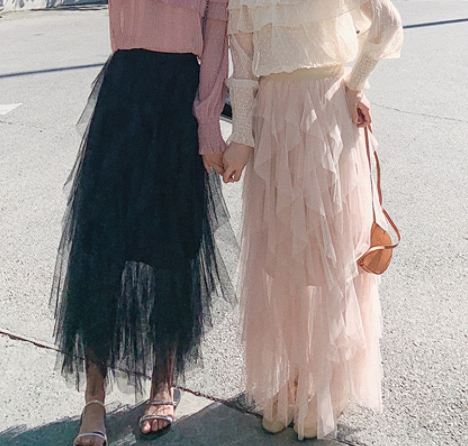 Maxigonna balze Abria