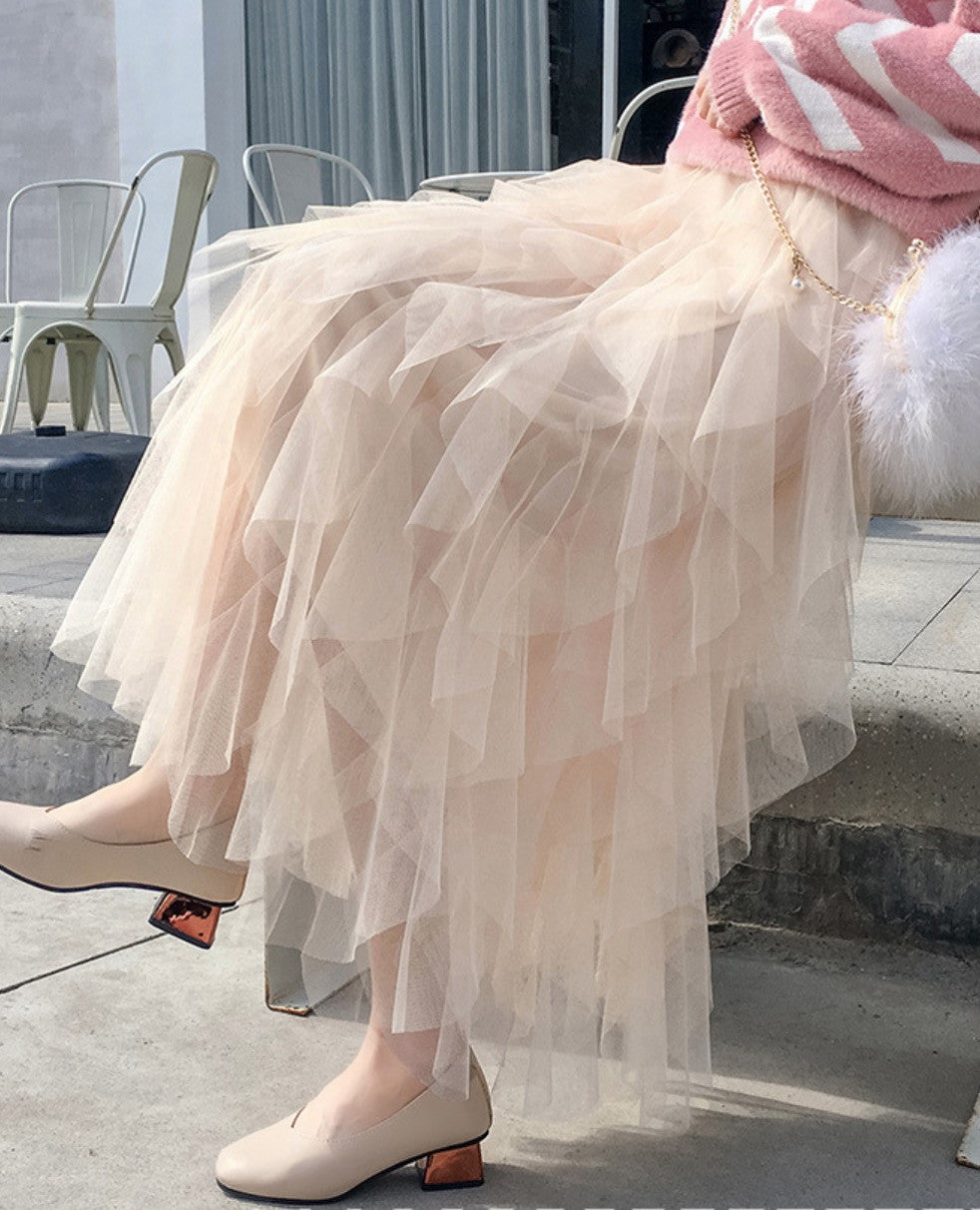 Maxigonna balze Abria