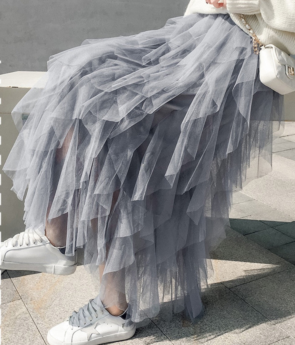 Maxigonna balze Abria