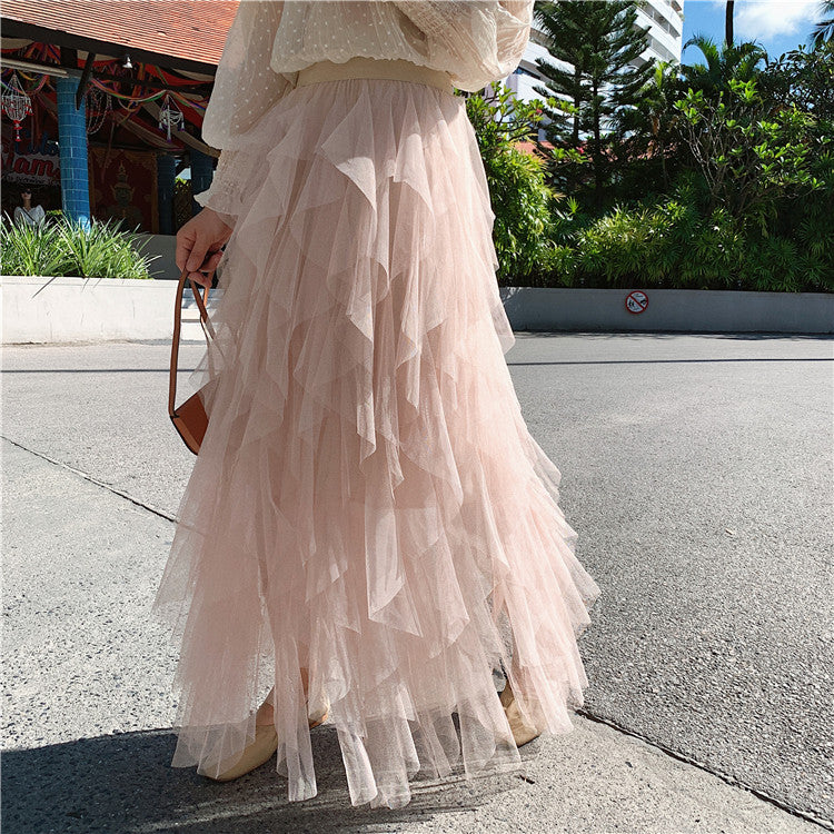 Maxigonna balze Abria