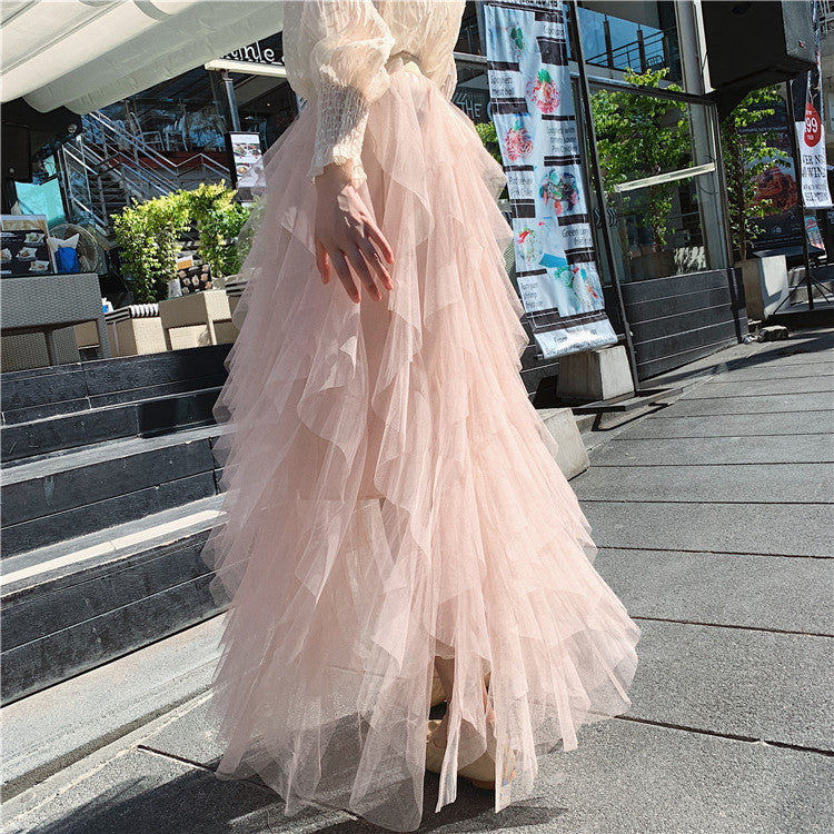 Maxigonna balze Abria