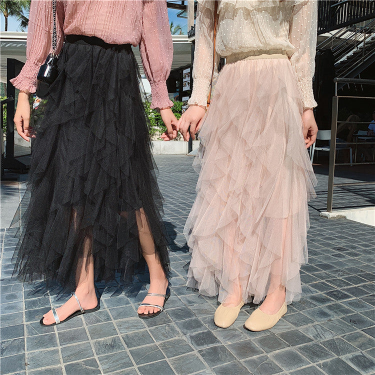 Maxigonna balze Abria